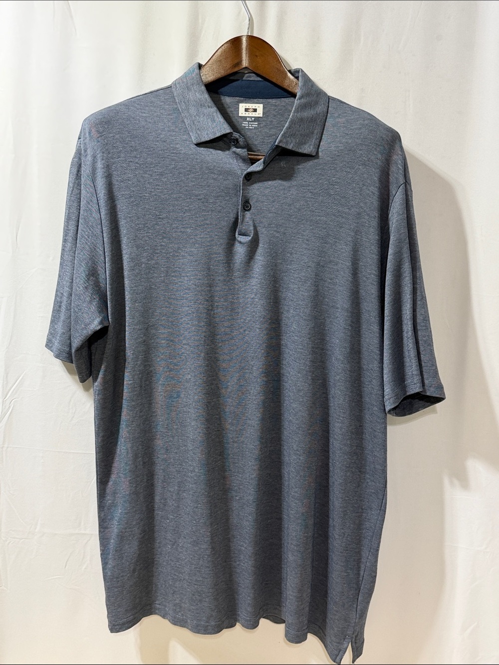 Joseph Abboud Heathered Gray Polo Shirt